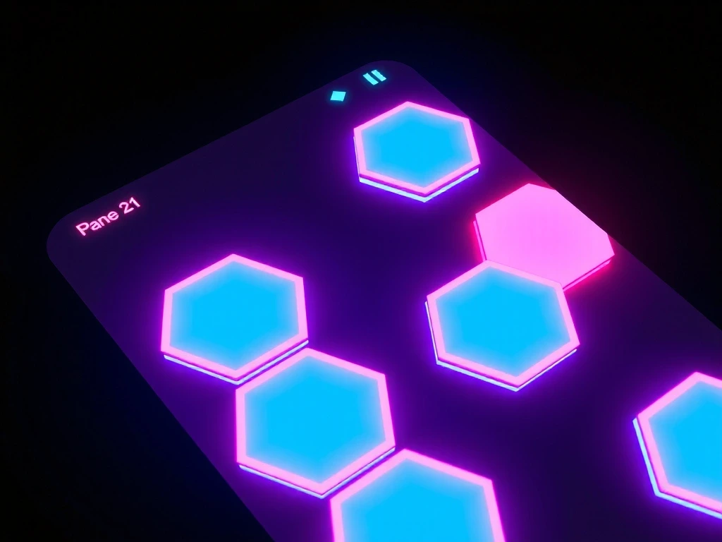 Neon Puzzle Grid